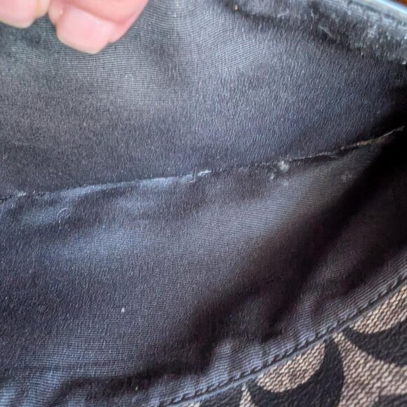 COACH PEYTON BLACK SIGNATURE SWINGPACK with POUCH - Picture 10 of 16